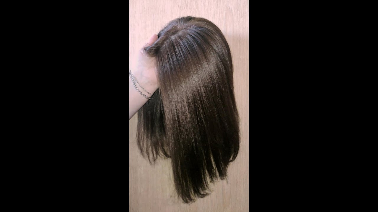 Теменная НАКЛАДКА - на шёлке (с имитацией кожи головы) смотреть онлайн