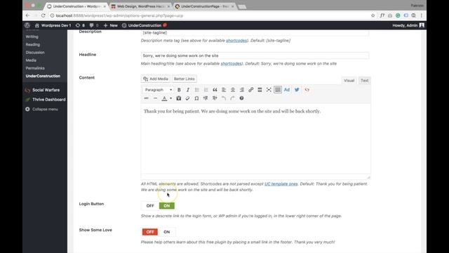 Create An Under Construction Page In WordPress Quickly And Easily With This Plugin смотреть онлайн