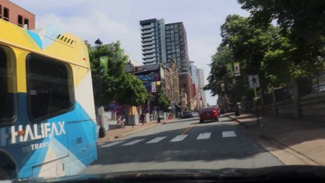 Halifax, Nova Scotia, Canada 2021. Downtown Tour, Walk And Drive. 4K UHD Video. Atlantic Canada