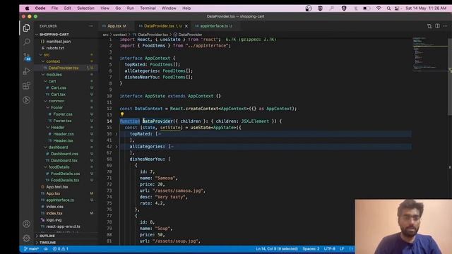 Shopping Cart Tutorial | Coding Home Component and Context | React смотреть онлайн