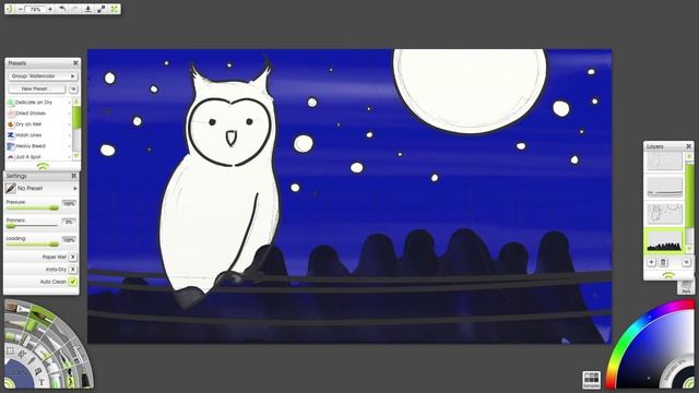 Draw a Cartoon Owl in ArtRage Lite смотреть онлайн