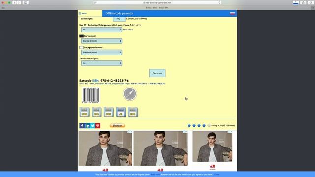 ¿Cómo generar gratis el código de barras del ISBN en formato EPS? смотреть онлайн