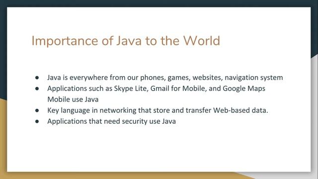 Java Presentation смотреть онлайн