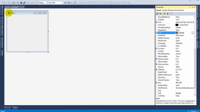 How Change ICON Of  Windows Form Applications