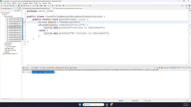 Curso de Java | String | Como Buscar Subcadenas Dentro De Cadenas Usando String.Contains() смотреть онлайн