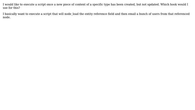 Drupal: Which hook to use on initial creation of a node? смотреть онлайн