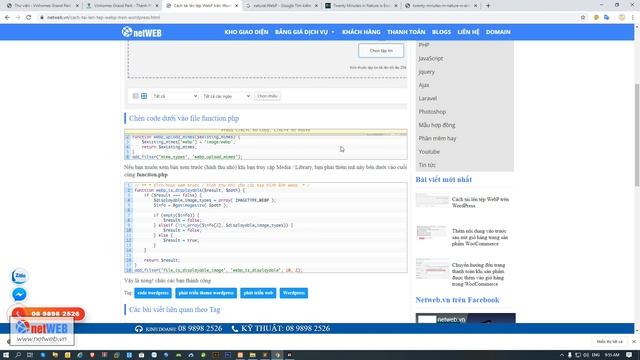 Cách tải lên tệp WebP lên website WordPress thành công 100% смотреть онлайн
