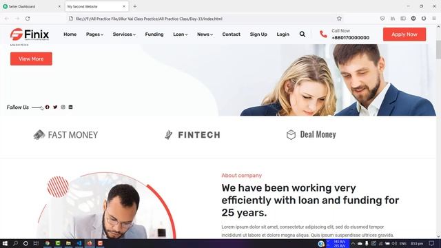 Design a Full Business Website Template With HTML CSS and Bootstrap | Web Design and Development смотреть онлайн