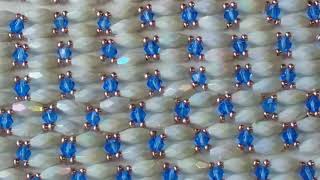 Бисероплетение. Мастер класс. Украшение из бисера. Ожерелье и браслет. Пошаговый МК. смотреть онлайн