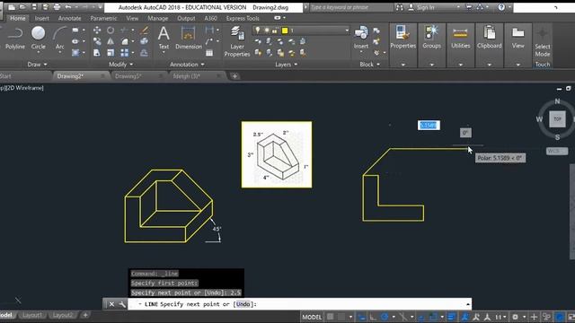 Oblique Drawings AutoCAD Tutorial смотреть онлайн