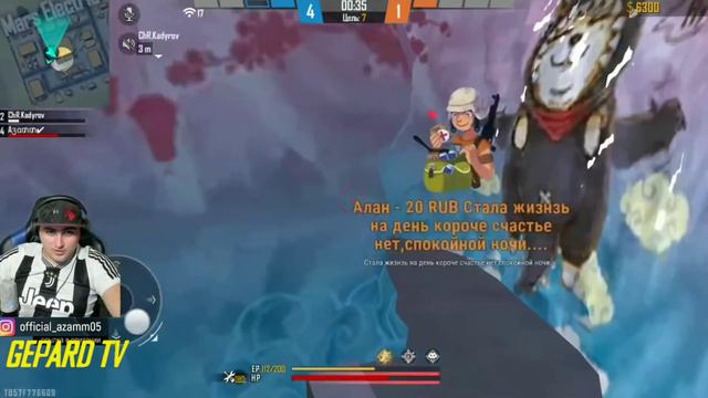 АЗАММ,КАДЫРОВ ПРОТИВ ГЕЙМЕР X,ЛАЙК/АЗАММ ПРОИГРАЛ?/FREE FIRE смотреть онлайн