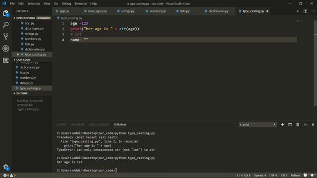Type Casting In Python || Python Course смотреть онлайн