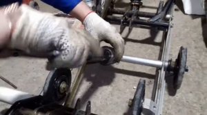 снегохода polaris widetrak lx замена заднего амортизатора