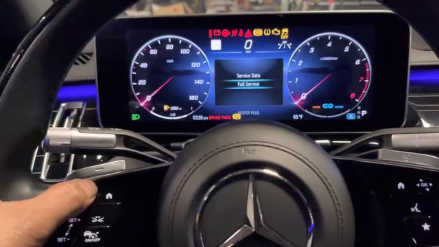 2023 Mercedes Benz S580￼ Service A reset￼ смотреть онлайн