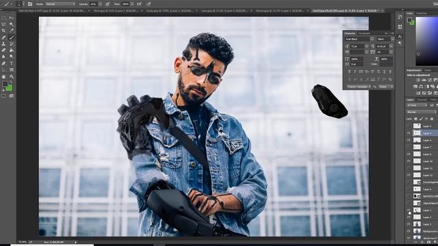 SHOBEE SHAYFEEN CyberPunk style - Photoshop Speed Art смотреть онлайн