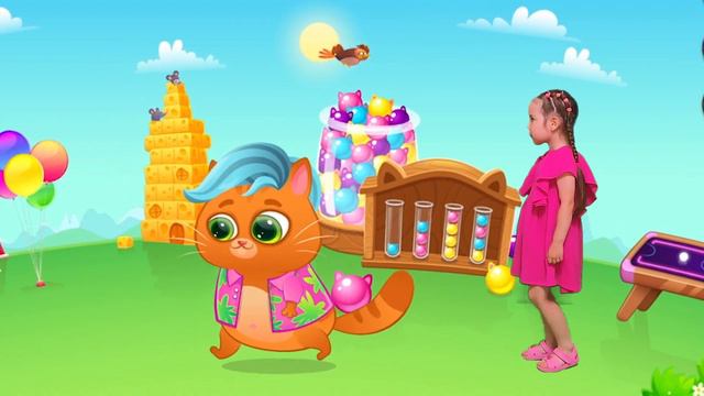 Мультик для детей про котика Bubbu | Настя помогает Бубу вернуть память смотреть онлайн