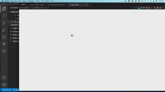 JavaScript Projects #2 - Custom Cursor смотреть онлайн