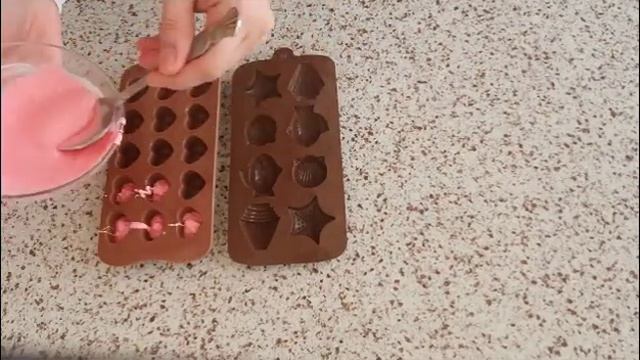 Шоколадные конфеты с буквами/ Chocolate candies with letters смотреть онлайн