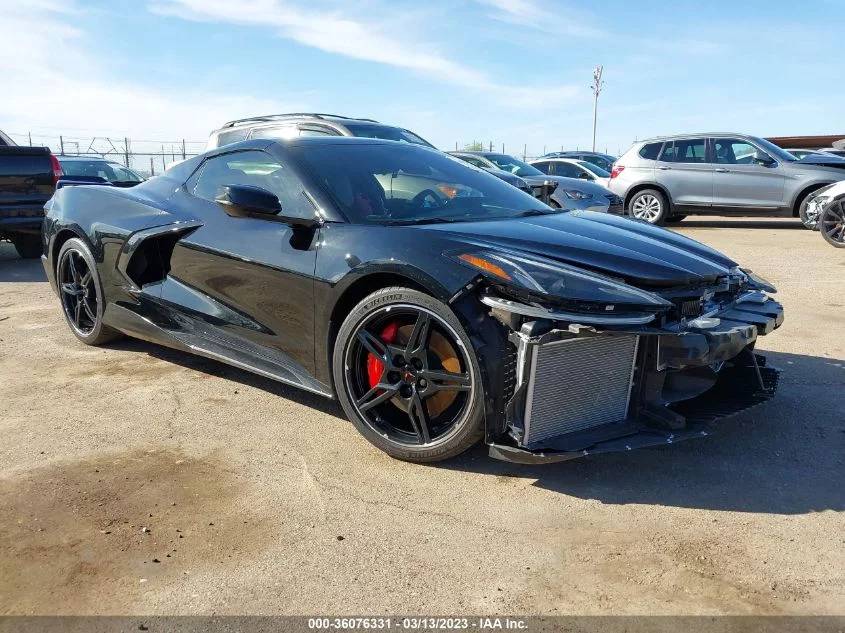 1G1YC3D47M5106911 CHEVROLET CORVETTE 2021 Black 3LT