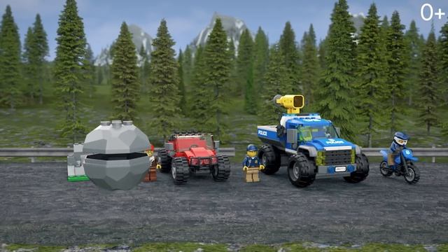 Погоня по грунтовой дороге - LEGO City - 60172 смотреть онлайн