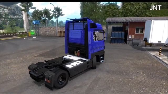 [ETS2 v1.36] Mercedes Actros MP3 Black Blue Interior смотреть онлайн