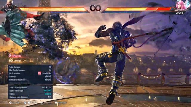 Tekken 8 raven combo guide (wall carry) смотреть онлайн