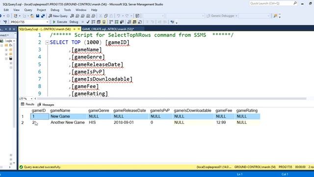 SQL Server UPDATE Statement смотреть онлайн