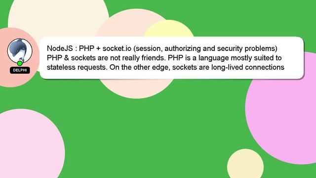 NodeJS : PHP + socket.io (session, authorizing and security problems) смотреть онлайн