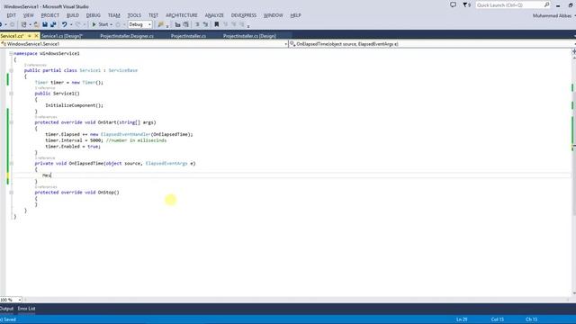 How to Create a windows service || C# Windows form Application смотреть онлайн