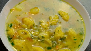 Куриный суп с клецками (галушками) по бабушкиному рецепту