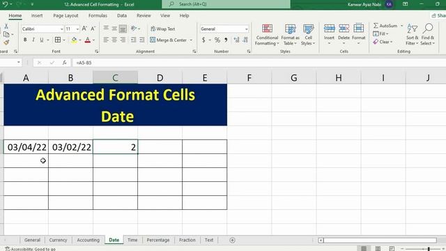 Microsoft Excel 2021 Tutorial 12 | Formatting | Currency | Accounting | Text etc | English Subtitle смотреть онлайн