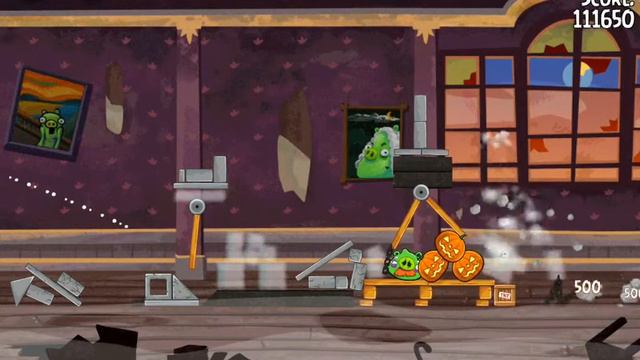 Angry Birds Seasons Level 2-3 Haunted Hogs 3 Star Walkthrough смотреть онлайн