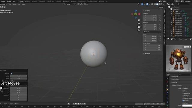 [#06] Моделируем робота голиафа в Blender Часть 6 смотреть онлайн