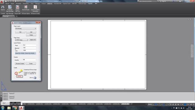Layout Creation Assistant - AutoCad App смотреть онлайн