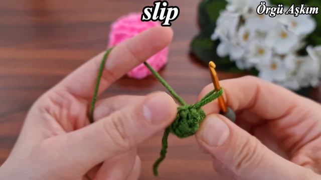 3D⚡💯Crochet Flower💯👌 Key chain💯👌Very easy crochet rose flower making for beginners. смотреть онлайн