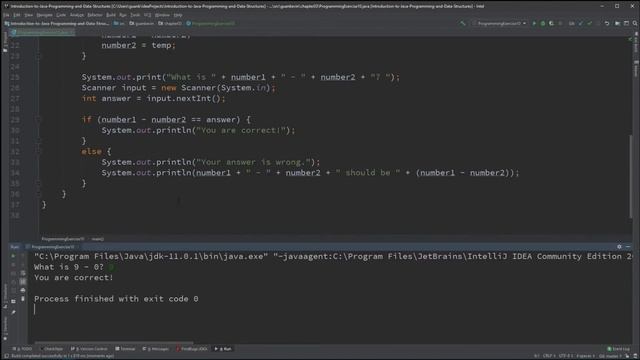 Intro to Java Chapter 03 Exercise 10 - Game: addition quiz смотреть онлайн