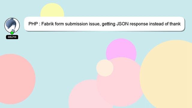 PHP : Fabrik form submission issue, getting JSON response instead of thank you page смотреть онлайн