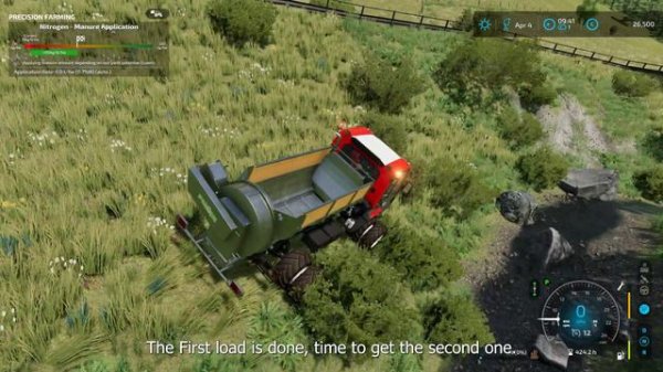 SPREADING MANURE with LINDNER UNITRAC 122 LDRIVE | Tyrolean Alps | Farming Simulator 22 | Episode 8