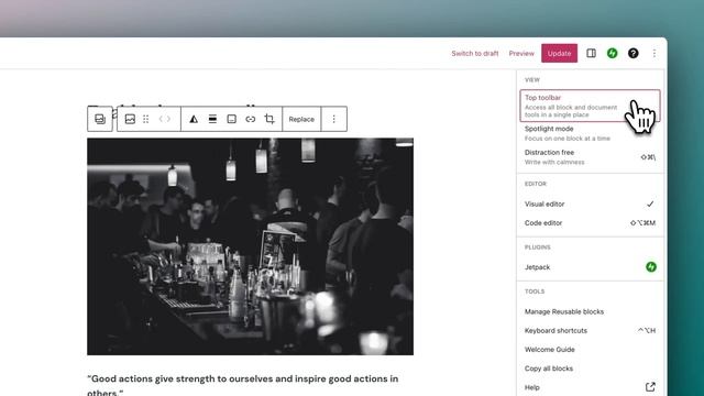 How to enable the top toolbar on WordPress.com смотреть онлайн