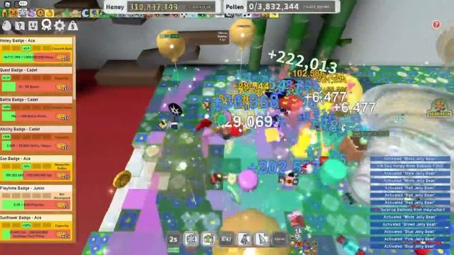 Rich Noob VS Bee Swarm Simulator #6! Made 100 Billion Honey! 45 Bees! Roblox смотреть онлайн