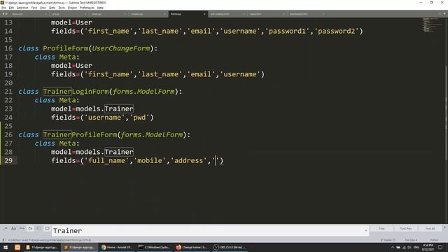 Django Full Course: Gym Management System #31|Django Model Form|Trainer Dashboard|Django Tutorials смотреть онлайн