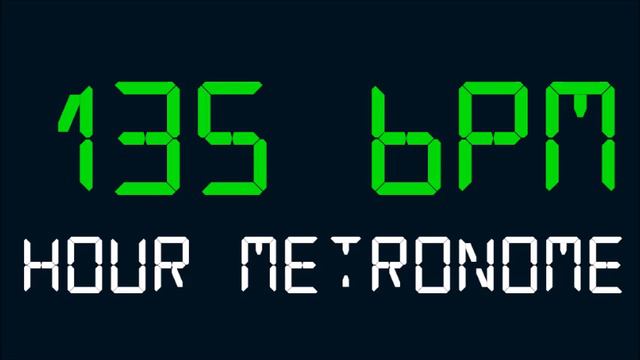 135 BPM (Beats Per Minute) Hour Metronome смотреть онлайн