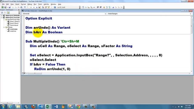 There Is No Undo Option for a Macro until... смотреть онлайн