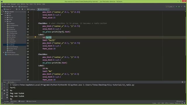 Python és Kivy GUI programozás - 13 - Rádió gomb (RadioButton) смотреть онлайн