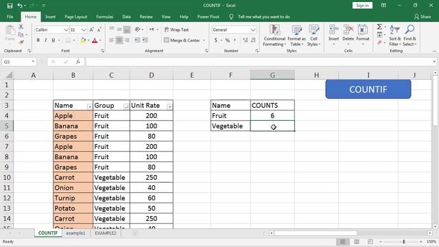 #34 MS Excel Countif Function I Count Cells based on Single Criteria смотреть онлайн