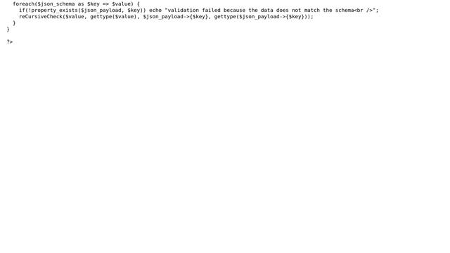Code Review: PHP Validate JSON objects with a JSON schema смотреть онлайн