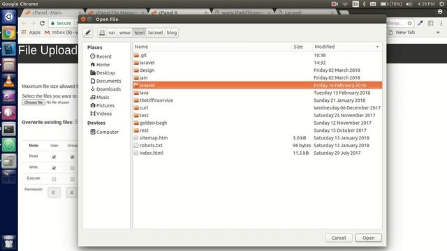 Laravel tutorial - upload laravel on c panel or server смотреть онлайн
