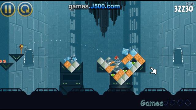 Angry Birds Star Wars Level 2-20 Death Star 3 Stars Sterne Walkthrough Full HD смотреть онлайн