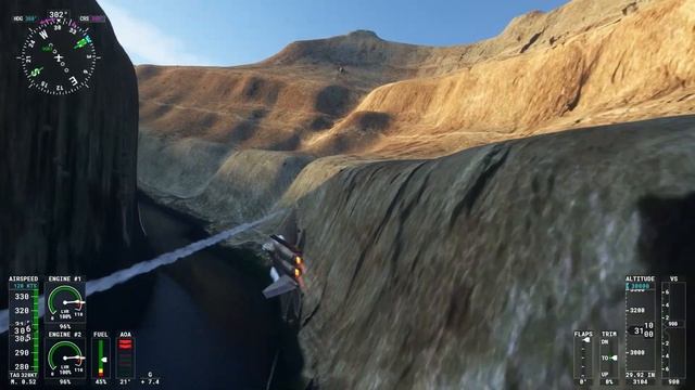 F-22 Raptor | TMS Premium - Grand Canyon: Flight Simulator 2020 смотреть онлайн