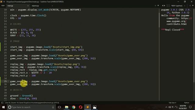 Adding scores and sounds in pygame | Chrome Dino clone PART 5 | python gamedev | #Pyguru смотреть онлайн